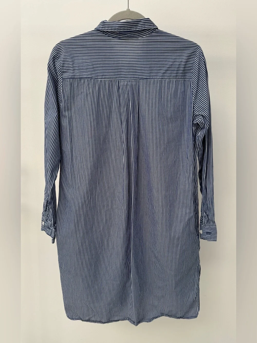 Saks Fifth Avenue Blue & White Striped Button-Up Shirt Dress, Size S/P‎